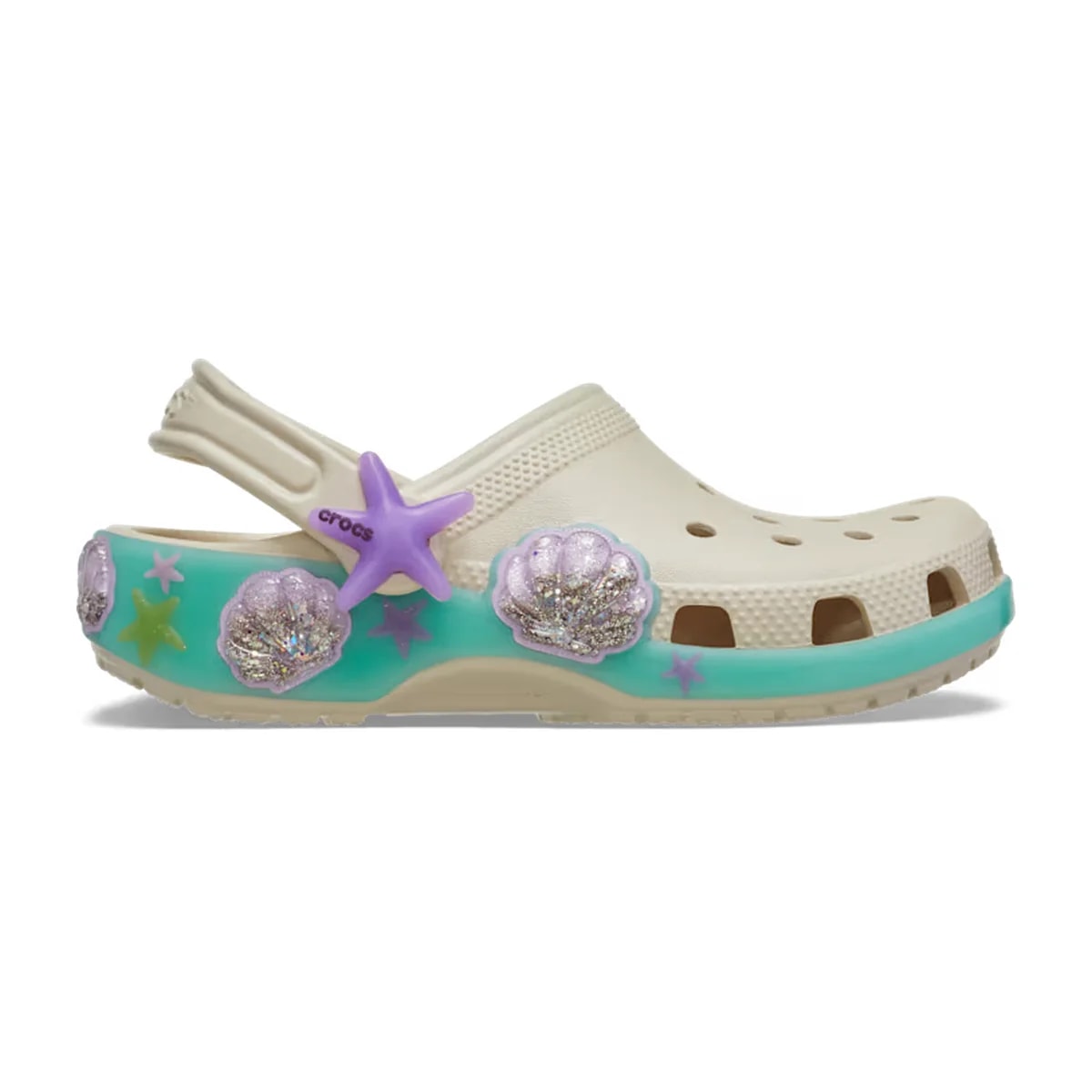 Crocs Toddler Classic Sea Sparkle Shaker Clog ALT100