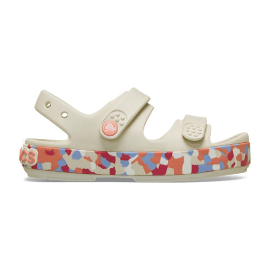 Toddler Crocband™ Cruiser Glow Confetti Band Sandal - Summit White/Guava