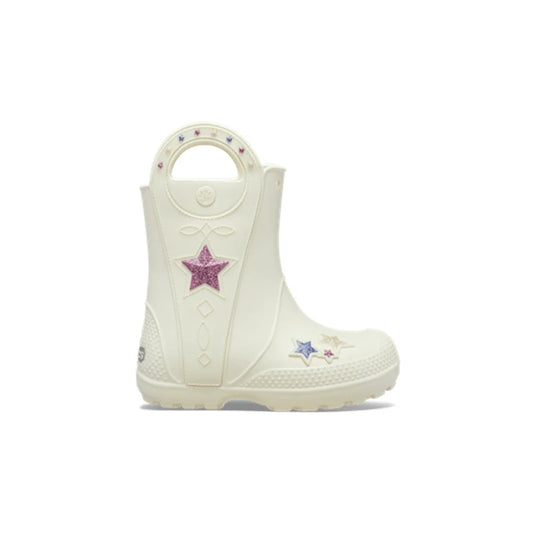 Toddler Handle It Western Metallic Boot - Summit White