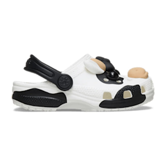 Toddler IAM Cow Clog - White